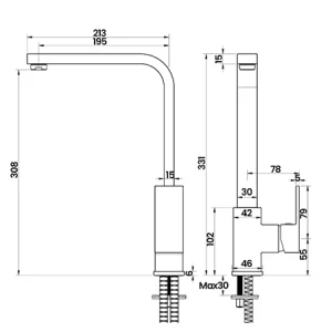 BTD3103 technical drawing